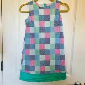 Vineyard Vines Whale Print Patchwork Sleeveless Shift Dress